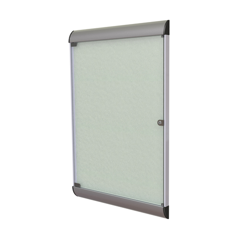 Silhouette Enclosed Tackboards PremaTek Vinyl Fabric