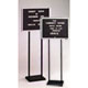 Double Pedestal Letter Boards