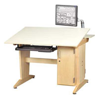 Tower Model - Flat Panel Arm & Keyboard Tray