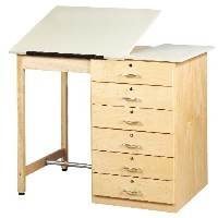 48"W Split Top - 6 Drawers
