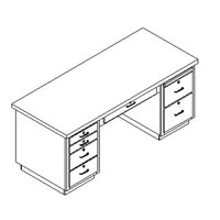Instructors Pedestal Desks
