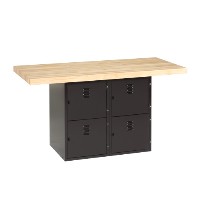 4 Door Workbench - Black Finish