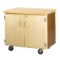 Maple Top - 2 Doors - With Pegboard