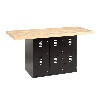 6 Vertical Doors - Black Finish