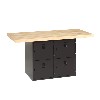 4 Door Workbench - Black Finish