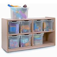 Jumbo Tray Melamine Storage Units
