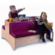 Reading Couch with Book Storage