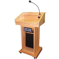 Lectern with Sound - Back View