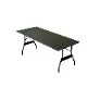 MardiGras Rectangle Aluminum Table