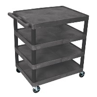 32"W x 24"D Polyethelene  Banquet Utility Carts 