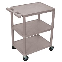 24"W x 18"D Polyethelene Flat Shelf Utility Carts