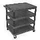 32"W x 24"D Polyethelene  Banquet Utility Carts 