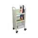 17"W x 13"D x 42"H - Putty Finish - 3 Shelves