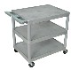32"W x 24"D Polyethelene  Flat Shelf Utility Carts 