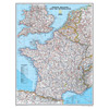 France, Belgium and the Netherlands Wall Map