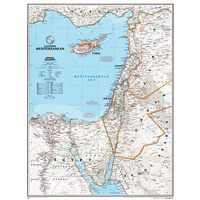 Eastern Mediterranean Wall Map