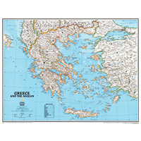 Greece Wall Map