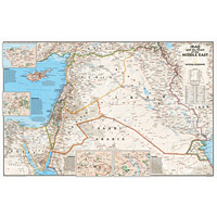 Iraq and the Heart of the Middle East Wall Maps