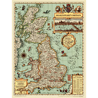 Shakespeares Britain Wall Map