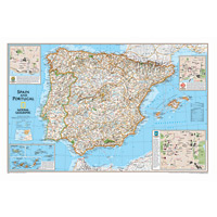 Spain/Portugal Wall Maps