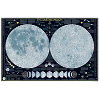 The Moon Wall Map - Space