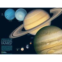 The Solar System, 2-Sided - Space