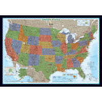 United States Decorator Wall Map