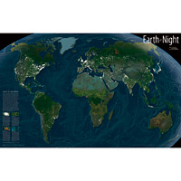 Wall Maps - Earth at Night