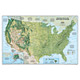United States Physical Wall Map
