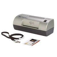 Badge Laminator Kit, Silver/Black