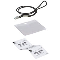 Horizontal ID Badge Holder Kit, Retail, 15 per Box
