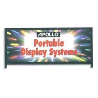 Quartet® Exhibition Display System Header Panel, 23-5/8" x 3/4" x 10", Gray/Blue
