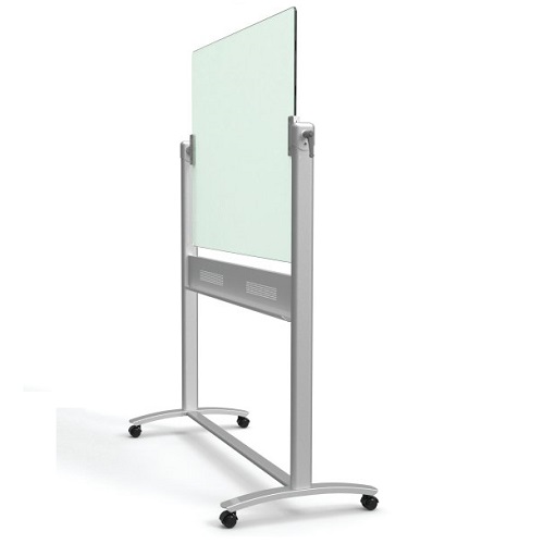 ecm43g infinity white glass dry erase board portable easel