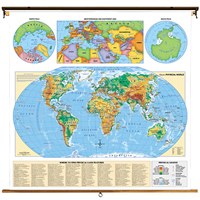 World Physical Political Map (Grades 6-12)