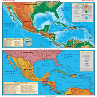 Middle America Political Map