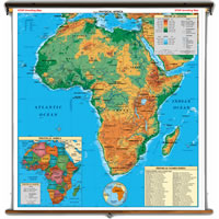 Africa Physical Political Map