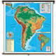 South America Physical Political Map