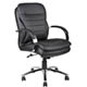 Mid Back CaressoftPlus&trade; Exec. Chair w/Chrome Base