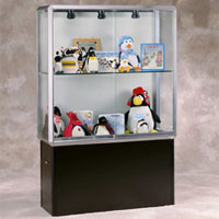 Prominence Spotlight 449 Series Aluminum Frame Display Case with Built-in Lighting