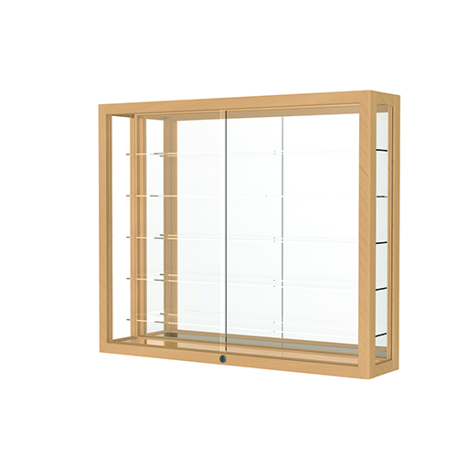 8903MMBH Wood Display Case, Wall Mount Heirloom Series 8903, 36"L x