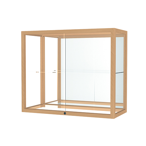 894MMBH Wood Display Case, Wall Mount Heirloom Series 894, 36"L x 30