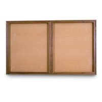Indoor Wood Enclosed Corkboards with Lighting