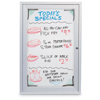 Indoor Enclosed Dry Erase Boards