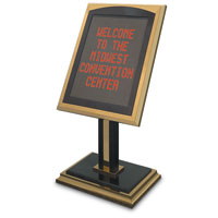 Moving Message Pedestal