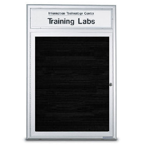 Square and Radius Design Outdoor Enclosed Aluminum Letter Boards