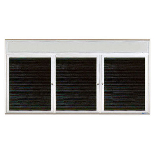 Square and Radius Design Indoor Enclosed Aluminum Letter Boards