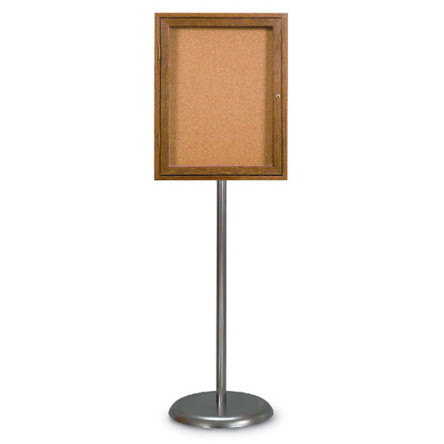 Enclosed Pedestal Corkboards