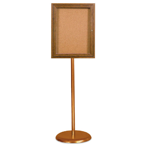 Enclosed Pedestal Corkboards