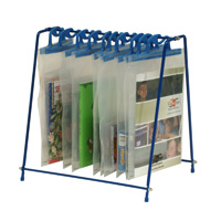 Compact Bag Stand and Hanging Bags