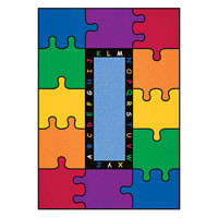 ABC Puzzle Rainbow Learning Carpets and Rugs